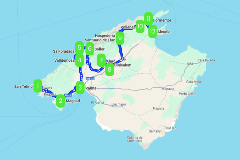 Mapa de LA TRAMUNTANA