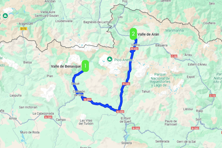 Mapa de PYRENE I
