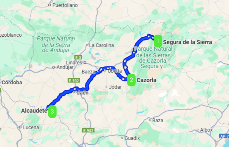 Mapa de TIERRAS JIENENSES