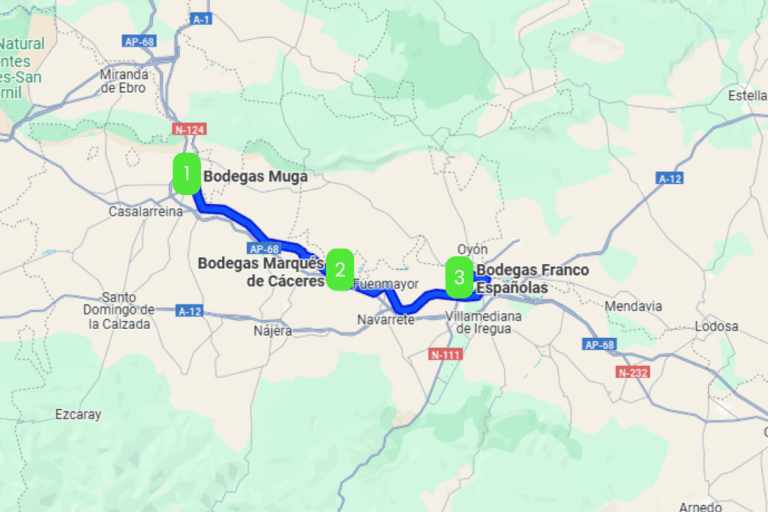 Mapa de VINOS DE RIO OJA