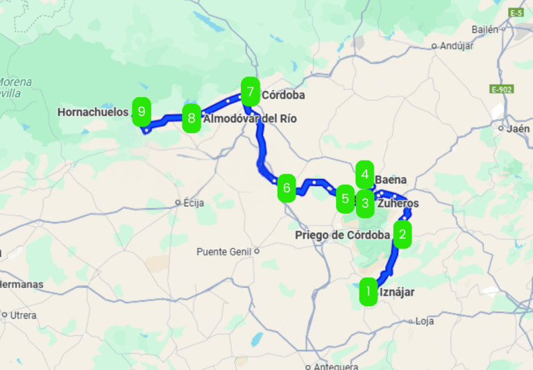 Mapa de ROMANA, MUSULMANA Y CRISTIANA