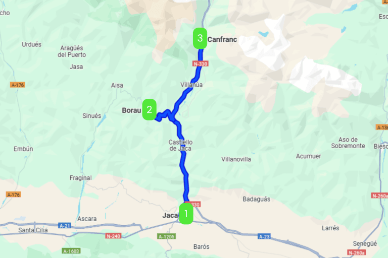 Mapa de JACETAINA