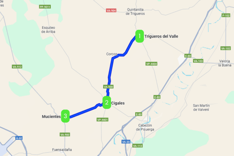 Mapa de BACO POR VALLISOLETUM