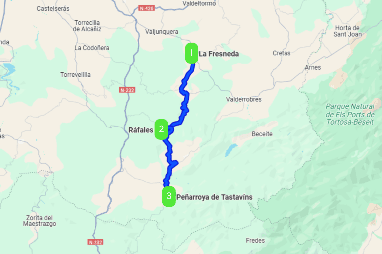 Mapa de LA TOSCANA ESPAÑOLA II