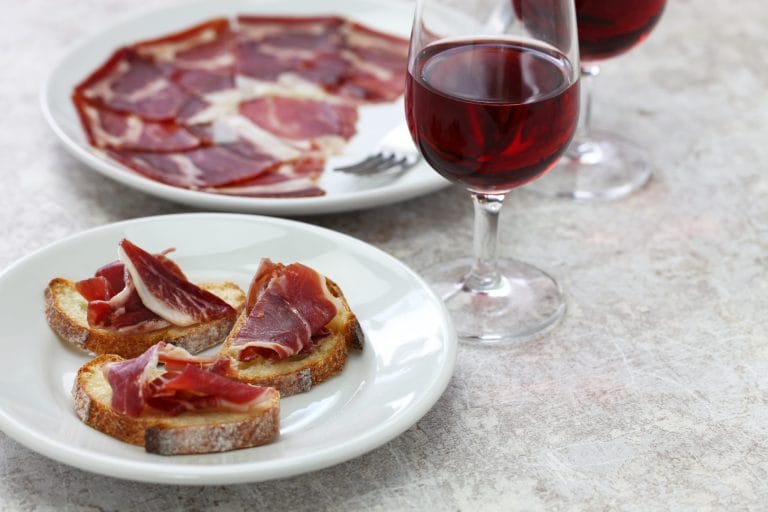 jamon iberico vino la rioja encantos riojanos