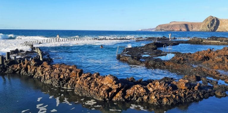 Piscinas naturales de Agaete en la isla de Gran Canaria, Canarias.