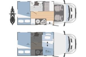 Autocaravana de alquiler perfilada en ciudad real Ford Rimor Kilig 18 plus