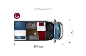 autocaravana perfilada de alquiler en guipuzcoa giottiline compact c60 2023