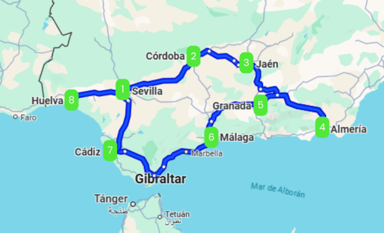 Mapa de AL-ÁNDALUS