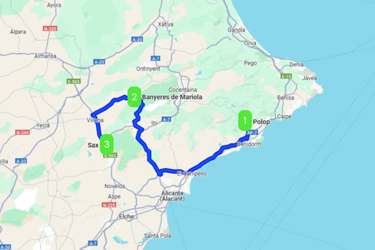 Mapa de CASTILLOS DE LUCENTUM