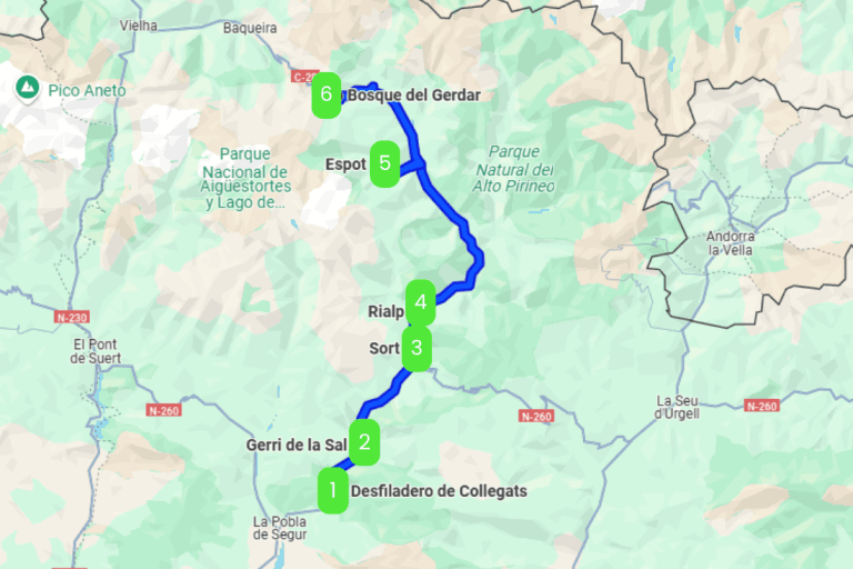 Mapa de COMARCA DEL PALLARS SOBIRÁ