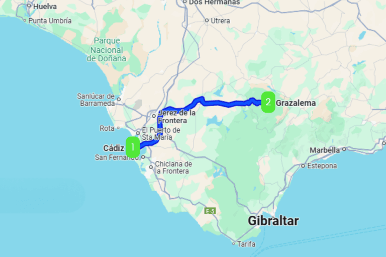 Mapa de CON G DE CÁDIZ