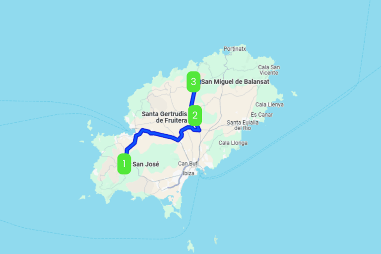 Mapa de DESCONEXIÓN EN IBIZA