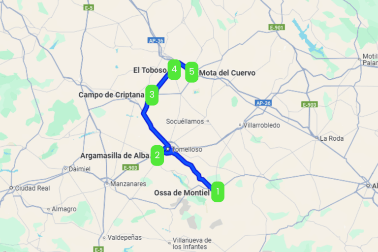 Mapa de DON QUIJOTE