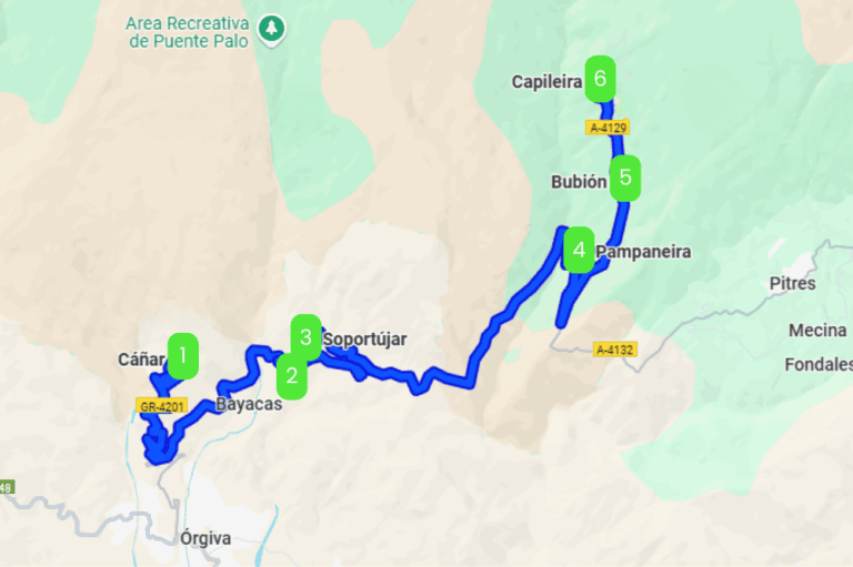 Mapa de EL BALCÓN DE LA ALPUJARRA