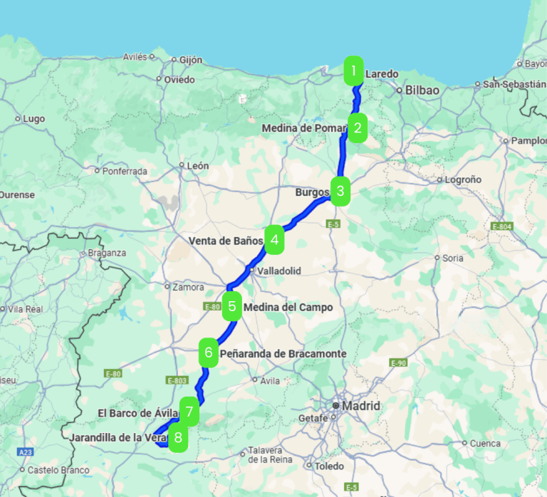 Mapa de EL ÚLTIMO VIAJE