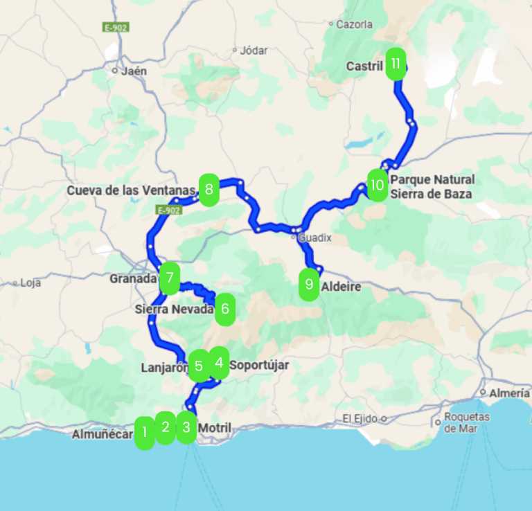 Mapa de EL VIAJE DE TUS SUEÑOS
