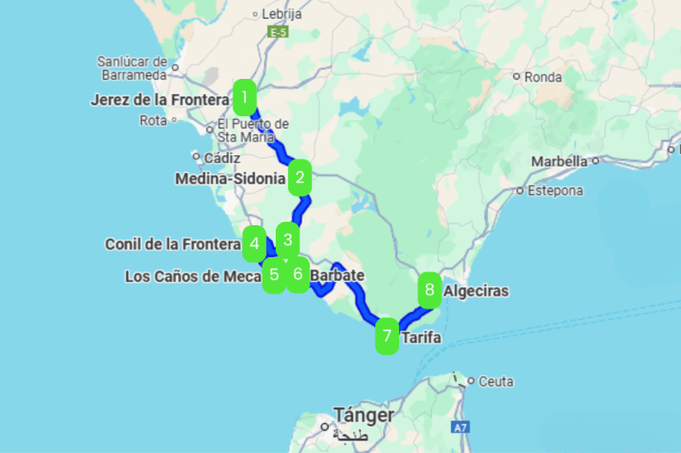 Mapa de LA CUNA DEL FLAMENCO