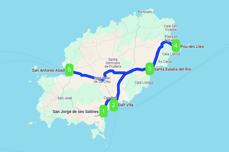 Mapa de LA ISLA DE LA LAGARTIJA