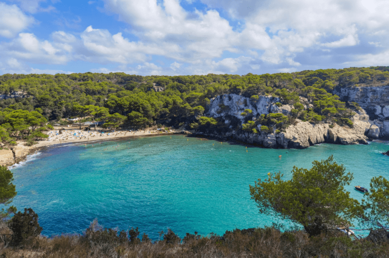 hermoso paisaje en menorca cala macarella