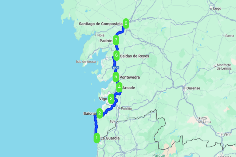 Mapa de CAMINAR, DISFRUTAR Y DESCONECTAR