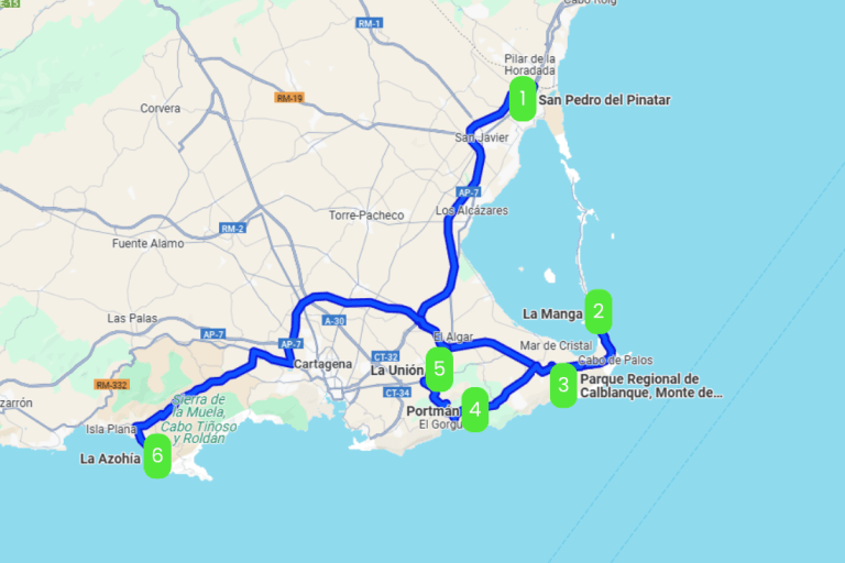 Mapa de CAMPO A TRAVÉS