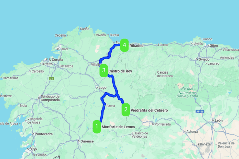 Mapa de DE PUEBLO EN PUEBLO