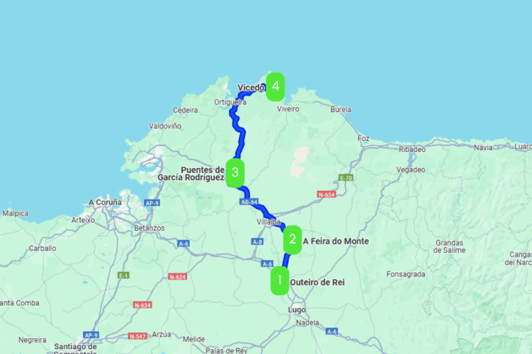 Mapa de INICIACIÓN AL SENDERISMO