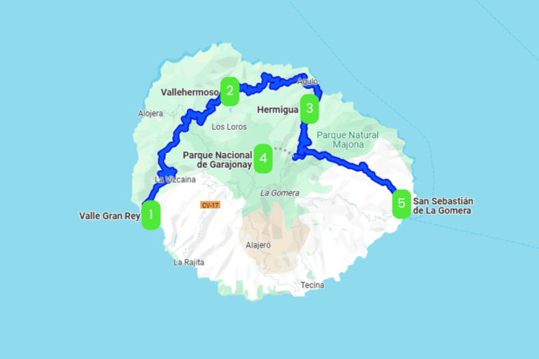 Mapa de LA ISLA COLOMBINA