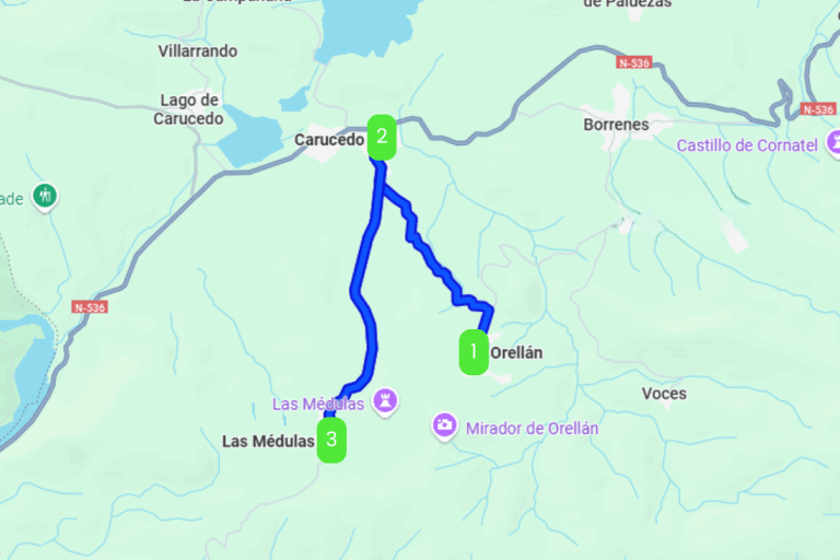 Mapa de ORO DEL BIERZO
