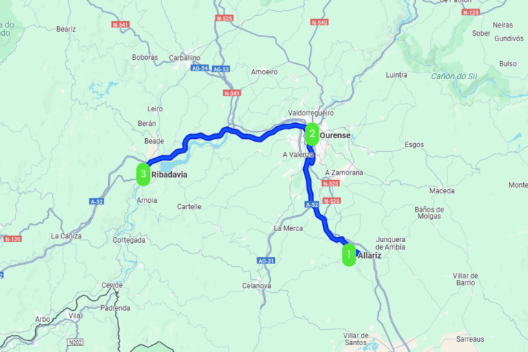 Mapa de PIEDRAS Y VINO