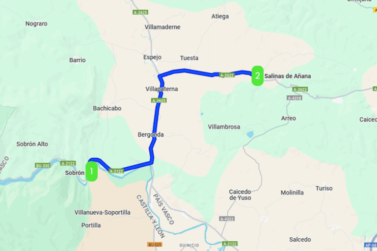 Mapa de AGUA Y ORO BLANCO