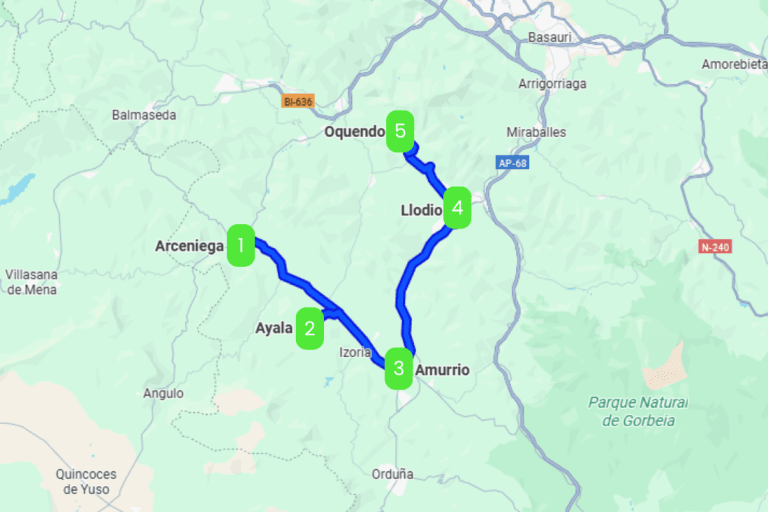 Mapa de ARABAKO TXAKOLINA