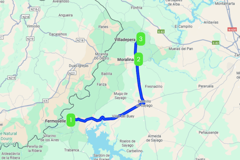 Mapa de ARRIBES D.O.