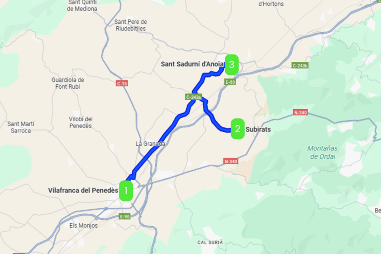 Mapa de EL CORAZÓN DEL CAVA
