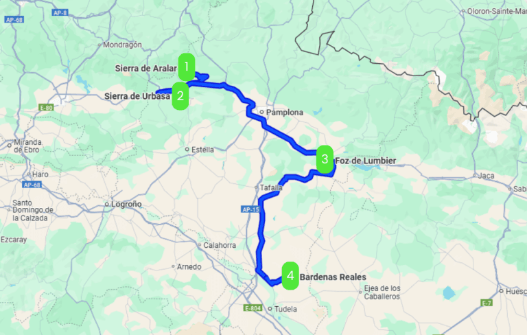 Mapa de EXPLORADORES DE NAFARROA