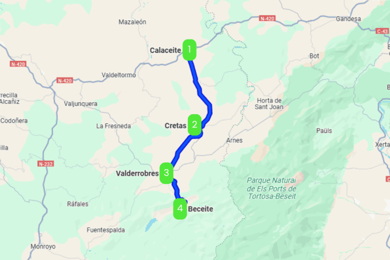 Mapa de LA TOSCANA ESPAÑOLA I