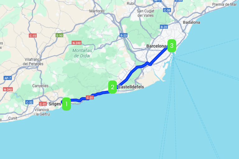 Mapa de PLAYA-SURF SUR