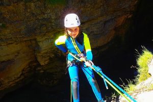 Barranquismo con Niños barranco de Viandico en Añisclo