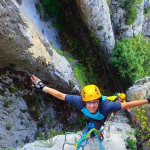 Vía Ferrata de Foradada del Toscar con guia