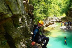 Barranquismo con Niños barranco de Viandico en Añisclo