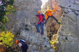 Vía Ferrata de Foradada del Toscar con guia