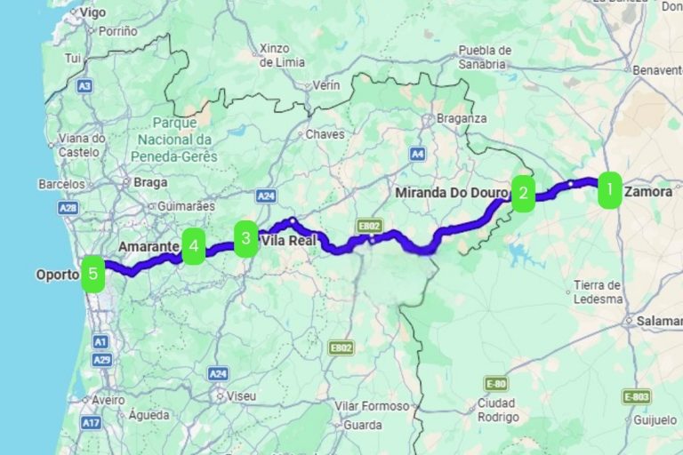 Mapa de CONEXIÓN PORTUGAL