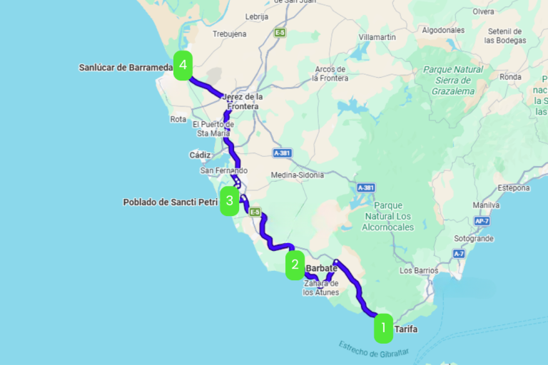 Mapa de TRIATLÓN DE LUZ