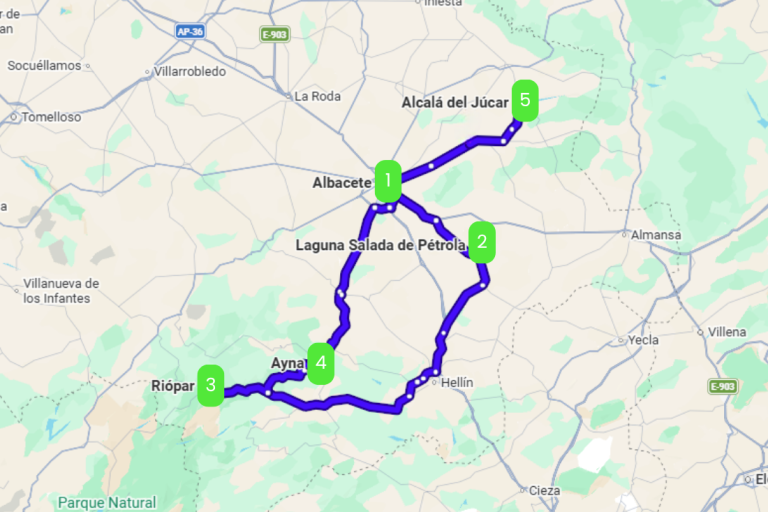 Mapa de DESAFIO MANCHEGO