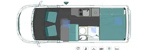 Alquiler 4 plazas Iveco Family I-124 en Tenerife