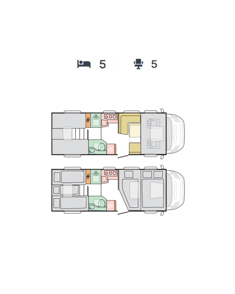 Alquiler 5 plazas Adria Coral XL Axess 660 SL / G en Madrid