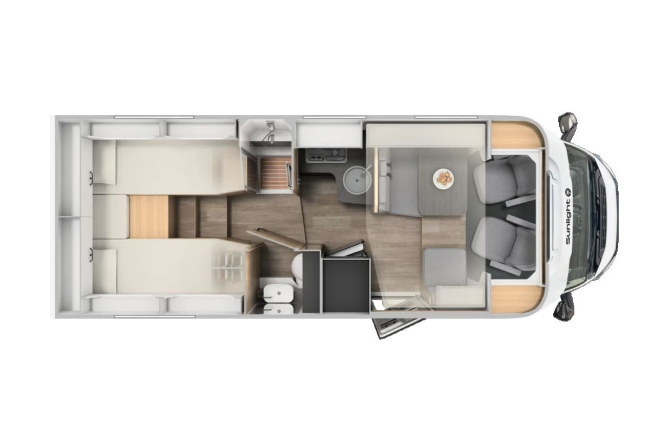 Alquiler 5 plazas Sunlight T68 en Pontevedra