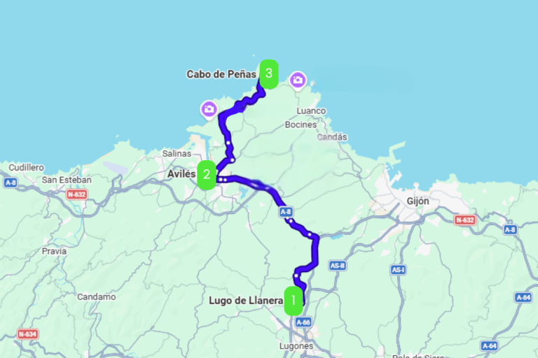 Mapa de VIAJE AL CENTRO DE LA TIERRINA
