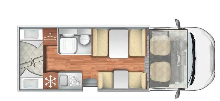 Alquiler 7 plazas Roller Team Kronos 277M / B en Barcelona